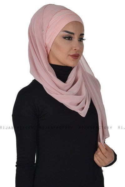 Alva - Gammelrosa Praktisk Hijab & Undersjal