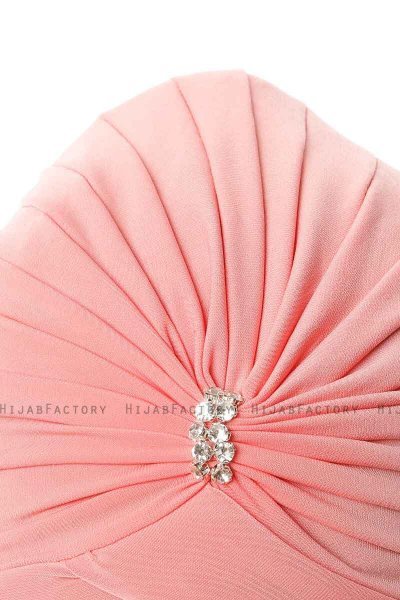 Arwa - Bringebærrød Crepe Chiffon Turban - Sehr-i Sal