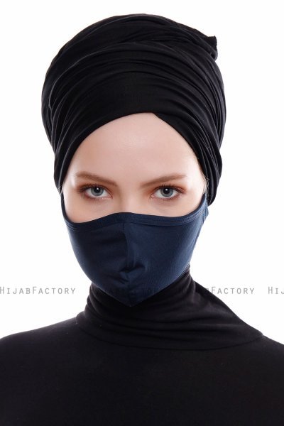 Asli - Marineblå Sport Ansiktsmaske / Ansiktsdeksel