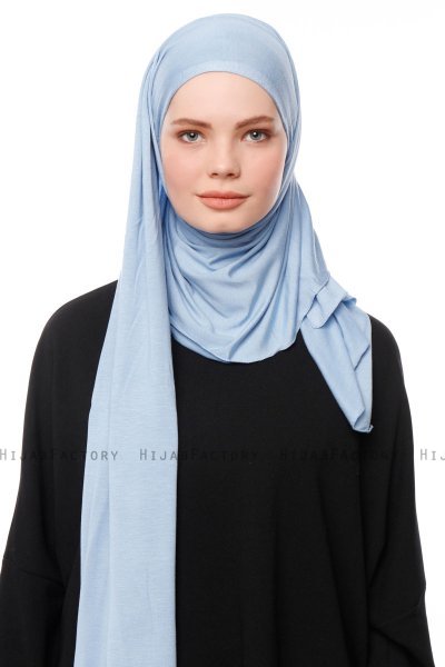 Asya - Lyseblå Praktisk Viskos Hijab
