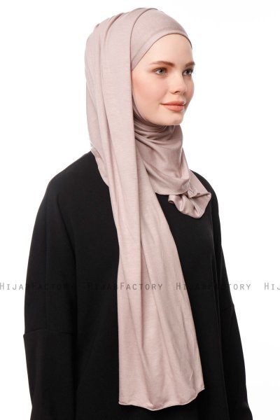 Asya - Steingrå Praktisk Viskos Hijab