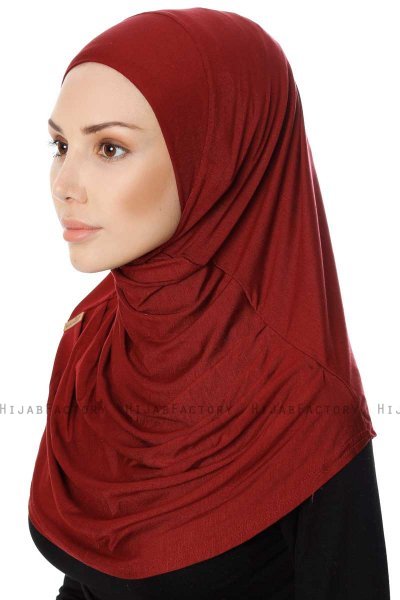 Ava - Bordeaux One-Piece Al Amira Hijab - Ecardin