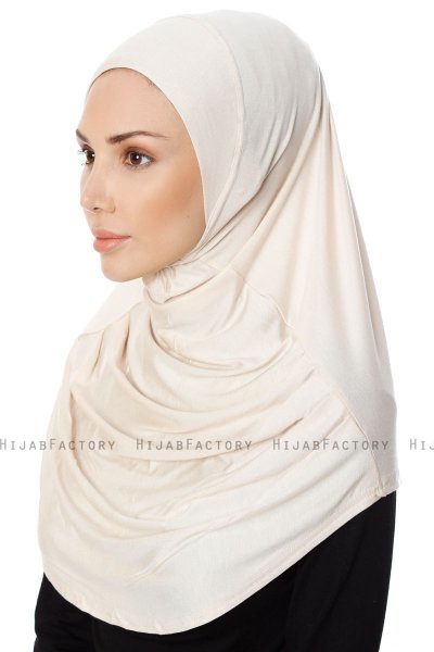 Ava - Lys Beige One-Piece Al Amira Hijab - Ecardin