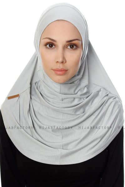 Ava - Lysegrå One-Piece Al Amira Hijab - Ecardin