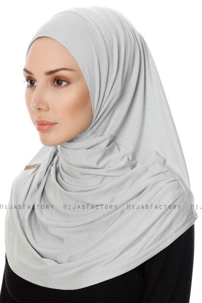 Ava - Lysegrå One-Piece Al Amira Hijab - Ecardin