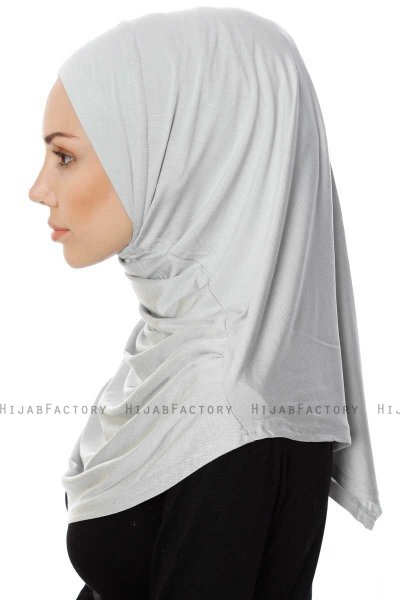 Ava - Lysegrå One-Piece Al Amira Hijab - Ecardin