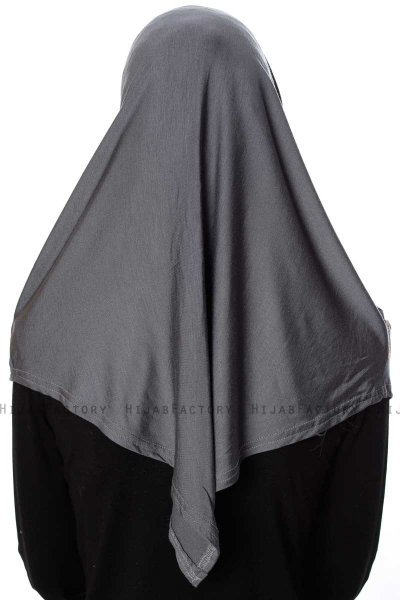 Ava - Mørk Grå One-Piece Al Amira Hijab - Ecardin