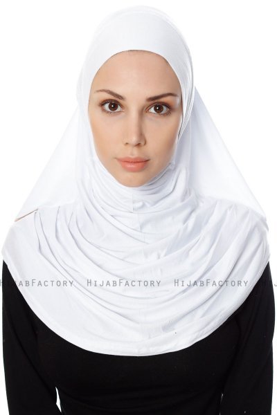 Ava - Hvit One-Piece Al Amira Hijab - Ecardin