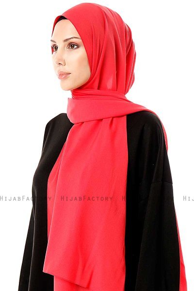 Ayla - Rød Chiffon Hijab