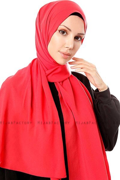 Ayla - Rød Chiffon Hijab