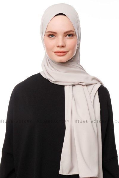 Aylin - Steingrå Medine Silk Hijab - Gülsoy