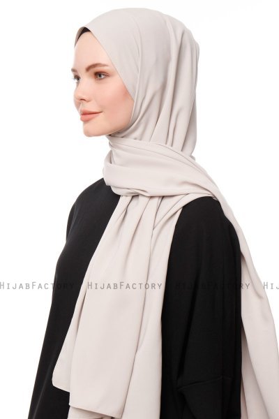 Aylin - Steingrå Medine Silk Hijab - Gülsoy