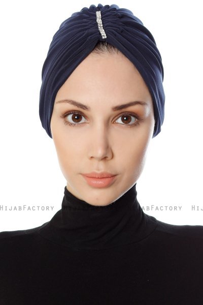Aynur - Marineblå Turban