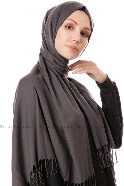 Aysel - Antrasitt Pashmina Hijab - Gülsoy