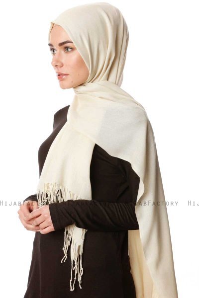 Aysel - Lys Beige Pashmina Hijab - Gülsoy