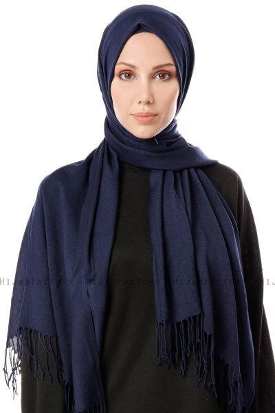 Aysel - Marineblå Pashmina Hijab - Gülsoy