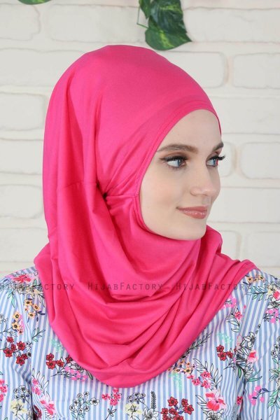 Wilda - Fuchsia Bomull Hijab