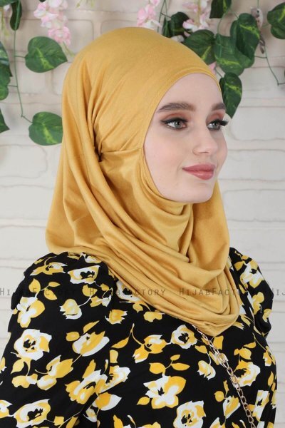Wilda - Sennepsgul Bomull Hijab