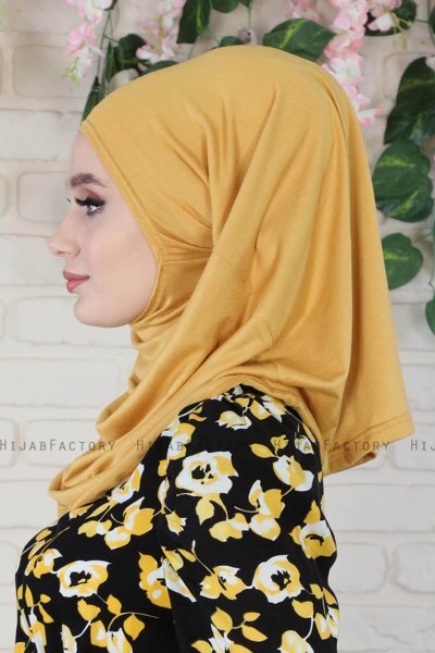 Wilda - Sennepsgul Bomull Hijab