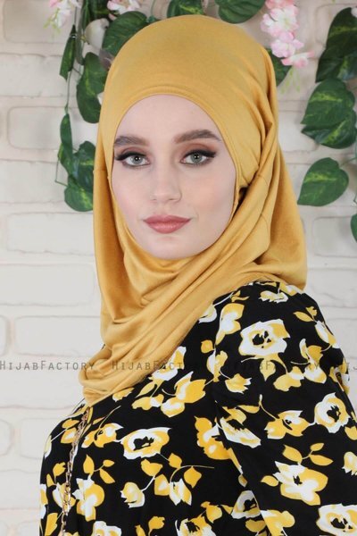 Wilda - Sennepsgul Bomull Hijab