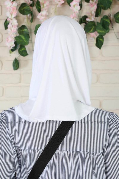 Wilda - Hvit Bomull Hijab