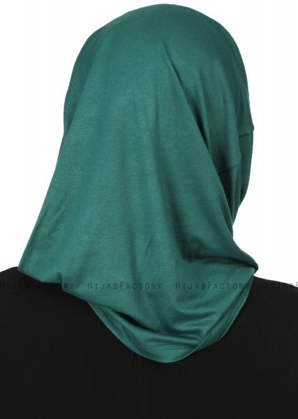 Wilda - Mørk Grønn Bomull Hijab