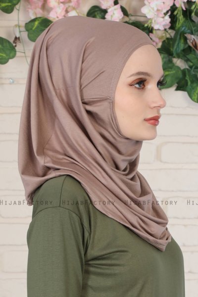 Wilda - Taupe Bomull Hijab