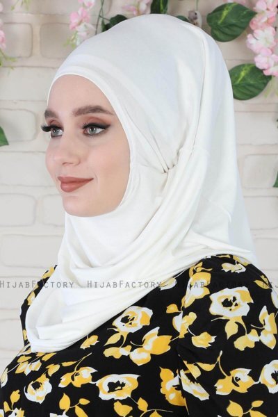 Wilda - Creme Bomull Hijab