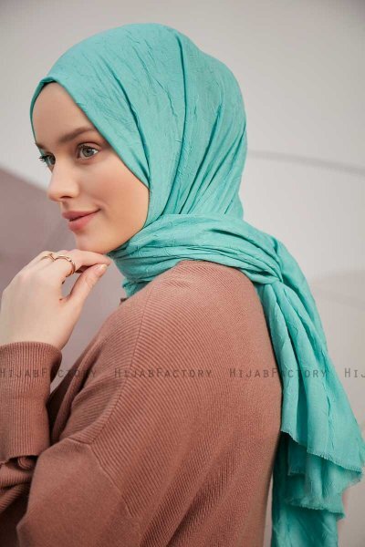 Serap - Lysegrønn Bamboo Crash Hijab