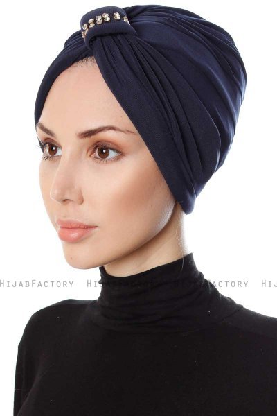 Bahar - Marineblå Turban