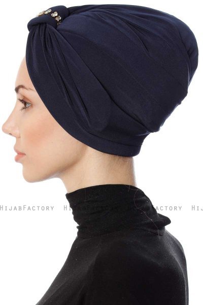 Bahar - Marineblå Turban