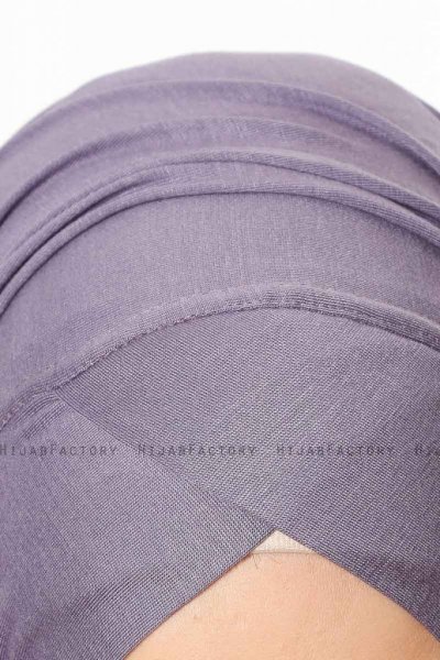 Betul - Mørklilla 1X Jersey Hijab - Ecardin