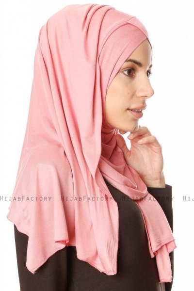 Betul - Mørk Rosa 1X Jersey Hijab - Ecardin