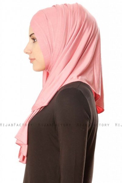 Betul - Mørk Rosa 1X Jersey Hijab - Ecardin