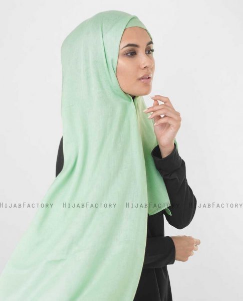 Cameo Green Mintgrön Viskos Hijab InEssence 5HA55c