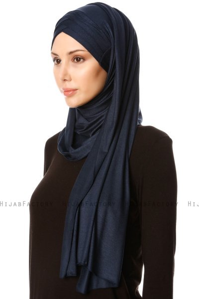Cansu - Marineblå 3X Jersey Hijab