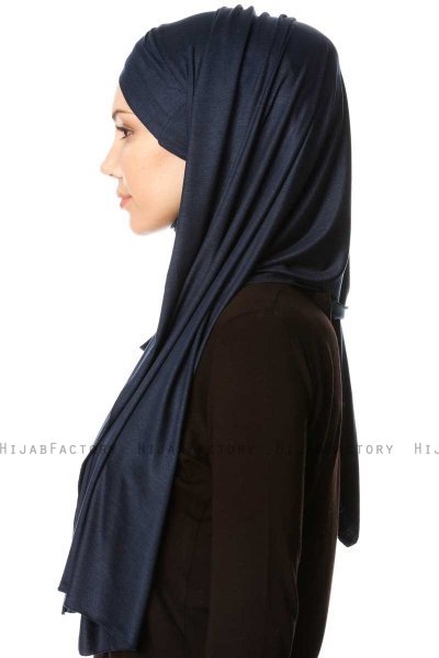 Cansu - Marineblå 3X Jersey Hijab