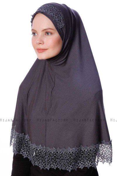 Ceylan - Mørk Grå Al Amira Hijab - Altobeh
