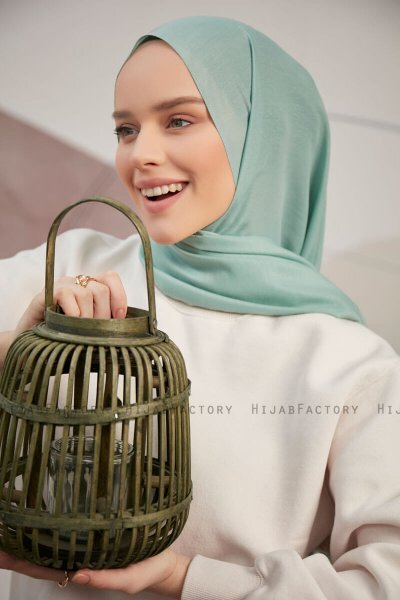 Silky Plain - Lysegrønn Hijab