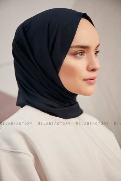 Silky Plain - Marineblå Hijab