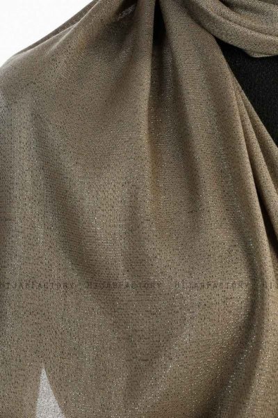 Dilsad Khaki Hijab Sjal Madame Polo 130019-5