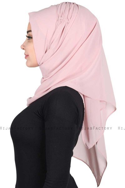 Disa - Gammelrosa Praktisk Chiffon Hijab