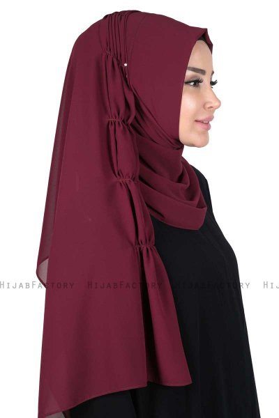 Disa - Plomme Praktisk Chiffon Hijab