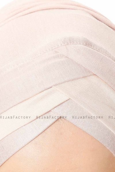 Duru - Gammelrosa & Beige Jersey Hijab