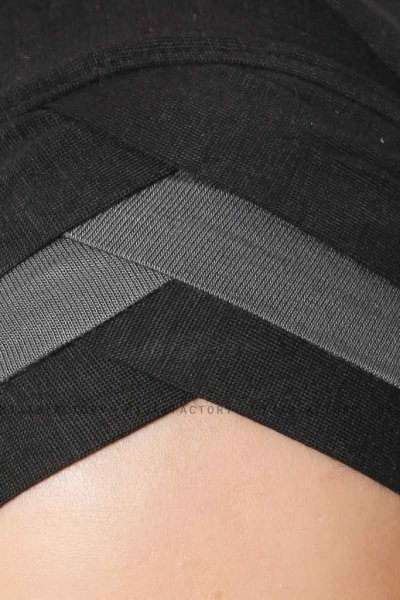 Duru - Svart & Mørk Grå Jersey Hijab