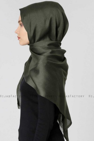 Ece Khaki Pashmina Hijab Sjal Halsduk 400005d
