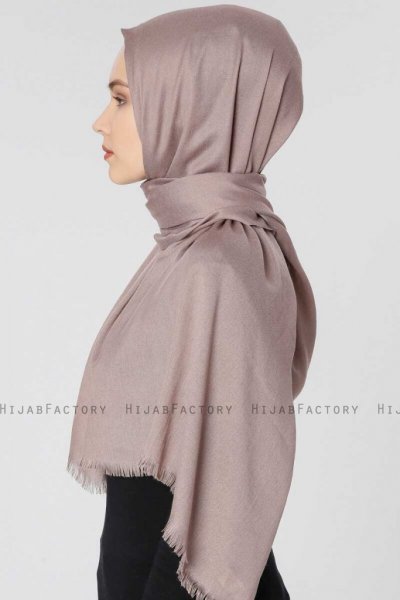 Ece Ljus Taupe Pashmina Hijab Sjal Halsduk 400055d