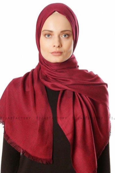 Ece - Mørk Fuchsia Pashmina Hijab