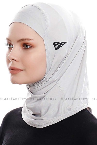 Elif - Lysegrå Sport Hijab - Ecardin