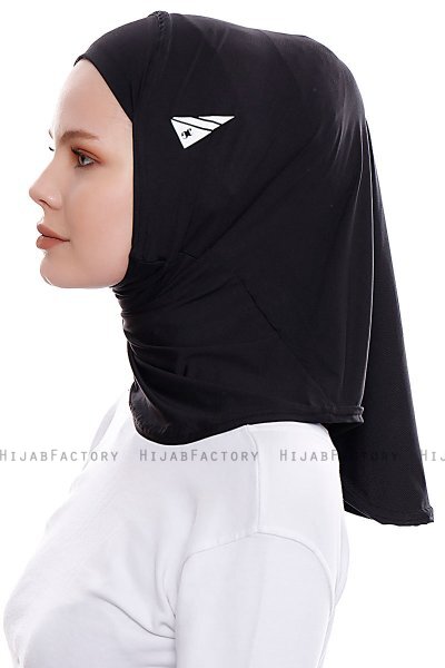 Elif - Svart Sport Hijab - Ecardin